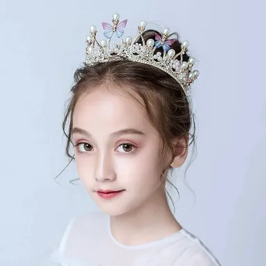 Romantic Butterfly Shape Princess Crown